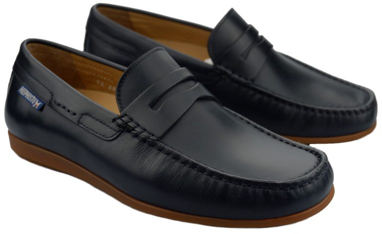 Mephisto ALYON Heren Instapper - Marineblauw Leer